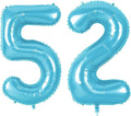 Number 52 Balloons for 52nd Birthday Party Decorations, 0-100 Large No.52 by Joycard