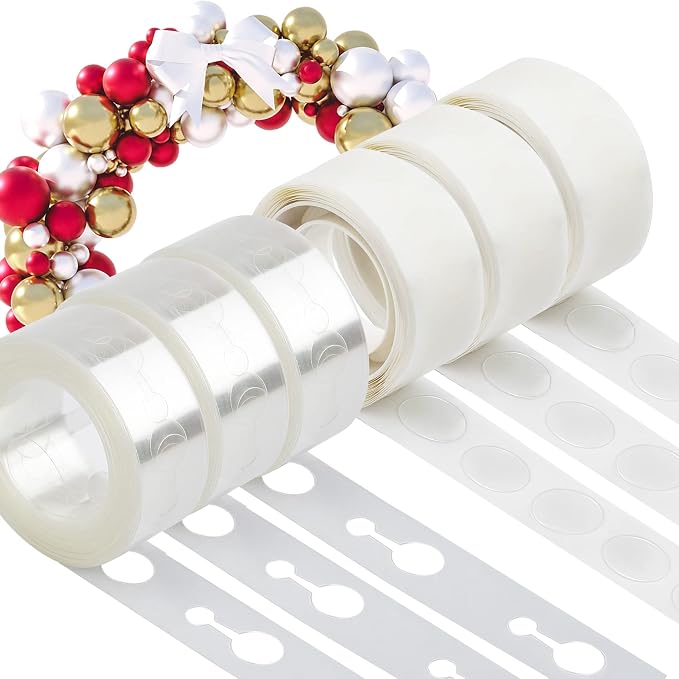 Balloon Arch Kit 49.2ft Balloon Tape & 300pcs Balloon Glue Point by MDOZQ