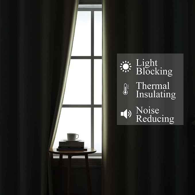 Aqua and Beige Gradient Blackout Curtains - Image 3