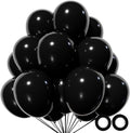 110pcs Black Balloon 12 inch by KUULBELAballoons