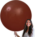 PartyWoo Dark Brown Balloons 4pcs Boho Neutral Coffee Tan Color | 36 Inch by PartyWoo