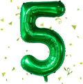Green Number Balloons, 40 Inch Dark Green Balloon 5.5 Helium Balloon 5th by Yeodong