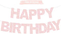 BEISHIDA Pre-Strung Light Pink Happy Birthday Banner Party Sign Decoration | by Beishida