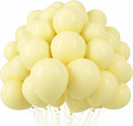 Voircoloria 110pcs Pastel Yellow Light Yellow Latex Party Balloons, 12inch | by Voircoloria