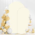 FANPROMS Ivory Arch Cover 2 Set 6FT 7.2FT Wedding Arch Backdrop Cover Spandex by FANPROMS