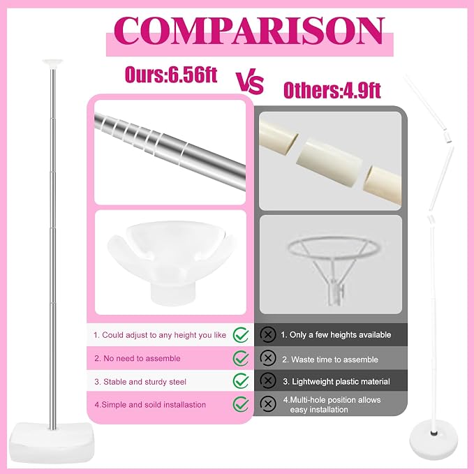 8 Set Heavy-Duty Balloon Column Stand Kit - Image 3