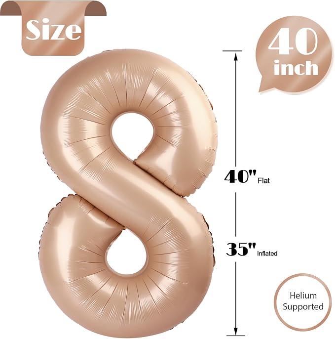 Light Brown 8 Balloon - Image 5