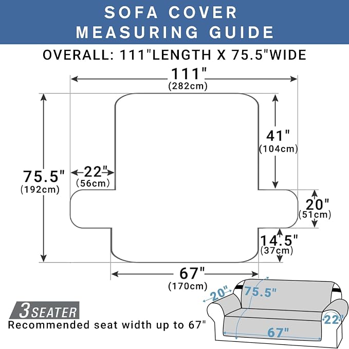 XINEAGE Waterproof Sofa Cover Couch Covers - Image 3