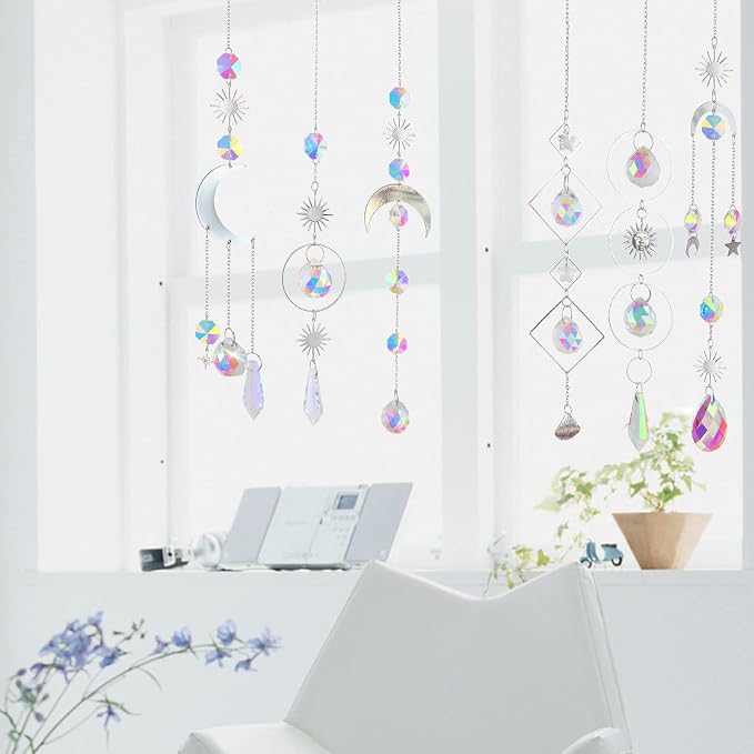 6Pieces Crystal Suncatchers for Window Hanging Sun Catcher - Image 4