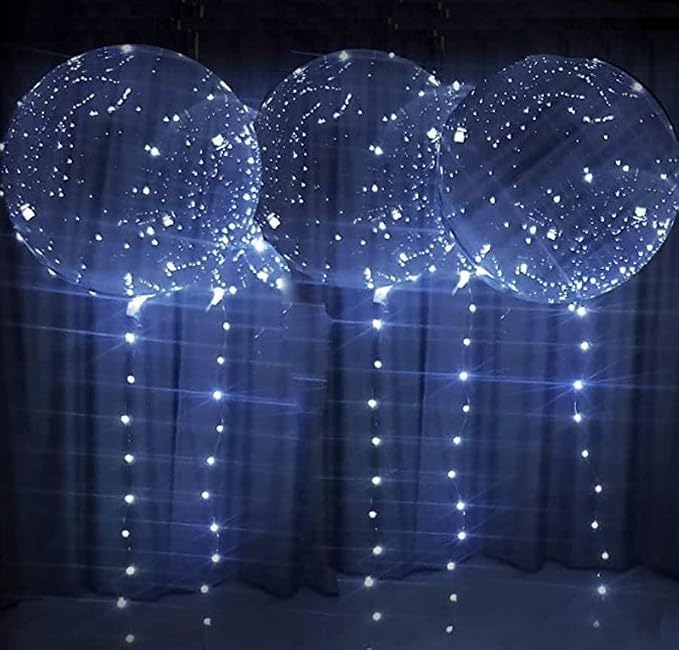 12PCS LED Balloons, christmas decorations clear transparent - Image 5