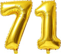 40 Inch Number 71 Balloons for 71st Birthday Party Decorations, 0-100 Gold by FOBELEC