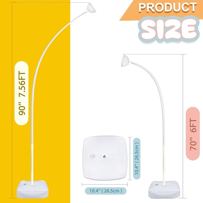OurWarm 7.5Ft & 6Ft Balloon Arch Stand, Free Bending Shape Balloon Arch Kit - Image 2