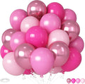 HILAVO Pink Mixed Balloons Set, 12 Inch Hot Pink Pastel Light Baby Pink by HILAVO