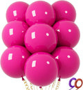 32Pcs Hot Pink Big Balloons 18 Inch, Round Large Latex Party Balloons by Qikoolaa