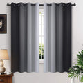 Yakamok Ombre Curtains Black and Greyish White by Yakamok