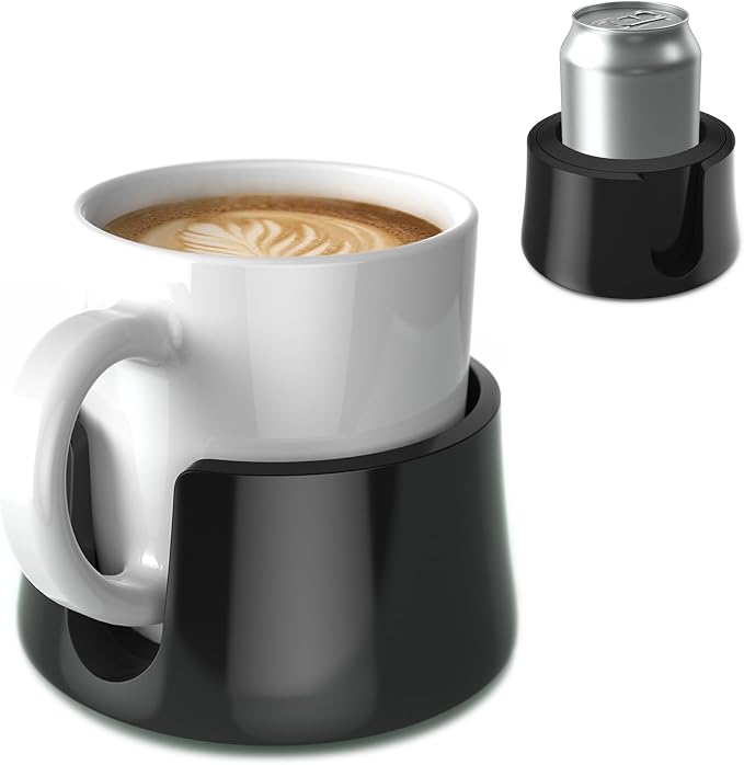 TableCoaster - Original Anti-Spill Table and Desk Cup Holder, Jet Black - RV by HitProducts