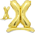 16" Standing Gold Alphabet Letter and Number Balloons Aluminum Hanging Foil by RUIANSI