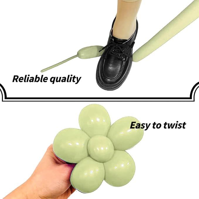Avocado Green Long Balloons Premium 260 Twisting Balloons Animals Magic - Image 4