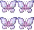 Purple Butterfly Balloons 4 Pieces by GIHOO