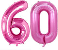 Number 60 Balloons for 60th Birthday Party Decorations, 42 Inch Jumbo Foil by GOER