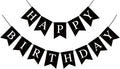 Hooqict Black Happy Birthday Banner Sign by Hooqict