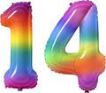 Number 14 Balloons for 14th Birthday Party Decorations, 0-100 Large No.14 by Joycard