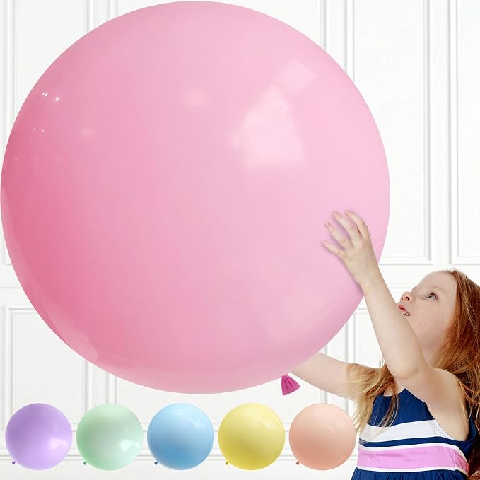 Pastel Colorful Balloons 36 Inch by BAIBAOXIANG