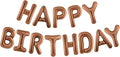CANREVEL Happy Birthday Banner Decorations + Sign Balloons, Chocolate | 13pcs by CANREVEL