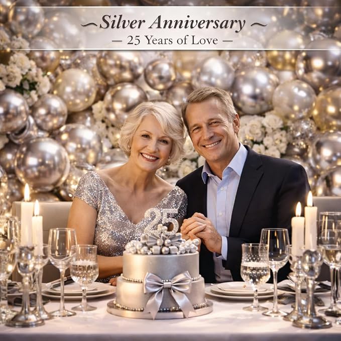 Chrome Silver Metallic Latex Balloons, 100 Pack 12 Inch Round Helium Silver - Image 6