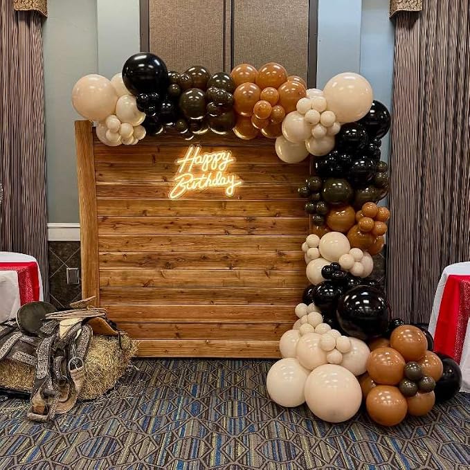 Black and Brown Balloons Arch Kit - Image 3