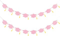 Graduation Decorations Class of 2026 Pink Graduation Cap Banner by Blopee