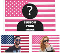 Custom Pink American Flag 3x5 Ft, Personalize Flags Design Your Image | Custom by AIUSAAMZ