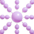 PartyWoo Lavender Linking Balloons 100pcs 12 Inch Purple Link Balloons | by PartyWoo