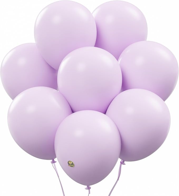 AFTERLOON® Biodegradable Natural Rubber Latex Balloons 24 pcs Pastel Purple 10 by AFTERLOON%C2%AE