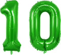 Number 10 Balloons for 10th Birthday Party Decorations, 0-100 Large No.10 by Joycard