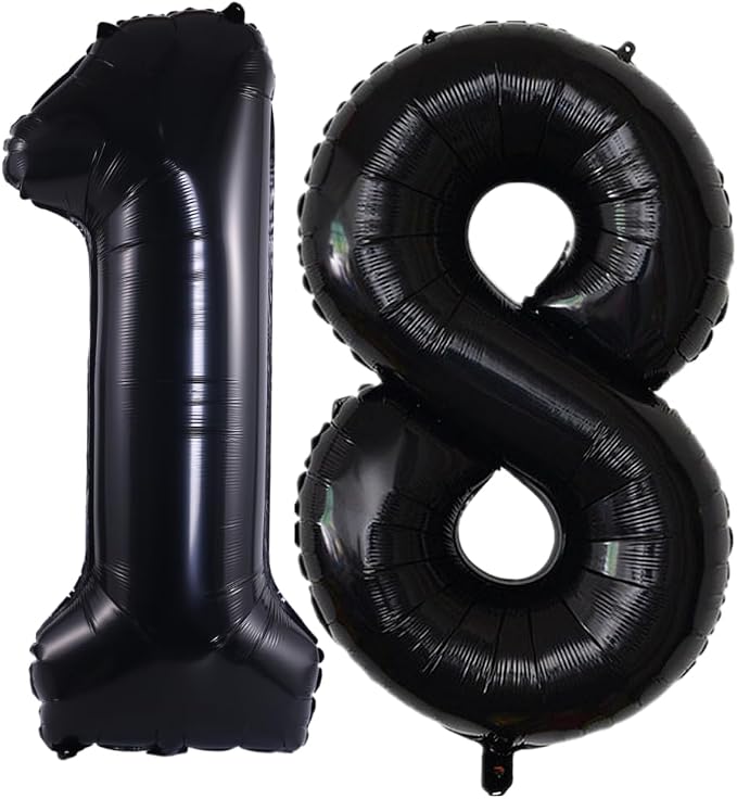 Number 18 Balloon Foil Mylar Balloons by YPSelected