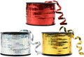 BEISHIDA 3 Pack 100 Yards Gold Silver Red Curling Crimped Glitter Ribbon by Beishida