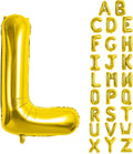 Gold Letter Balloons 40 Inch Large Letter L Balloon Aluminum | Foil Mylar Big by YUNSHANGMO