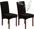 Waterproof Dining Chair Covers Set of 2 Parsons Chair Slipcovers | Double by Genina