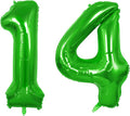 Number 14 Balloons for 14th Birthday Party Decorations, 0-100 Large No.14 by Joycard