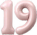40 Inch Light Pink Number 19 Balloon 0-9 19th Foil Big Giant | Digital by SULALABOO