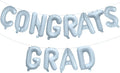 16 Inch Pastel Blue Congrats Grad Banner Balloons, Pastel Blue Congrats Grad by KALOR