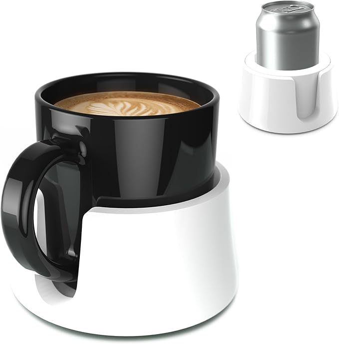 TableCoaster - Original Anti-Spill Table and Desk Cup Holder, Glacier White - by HitProducts