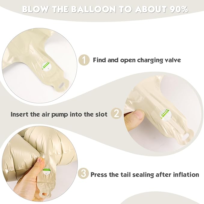 40 Inch Cream Number 8 Balloon Birthday Party Decorations - Image 6