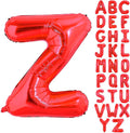 Red Letter Z Balloons, Z Balloon 40 Inch Z Balloons Letter by BBPOOL