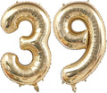 Light Gold Number 39 Balloon 40in White Gold 39 Foil Mylar Digital Balloon | by ANGEL+Q+HOUSE