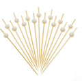 Minisland Pure White Pearl Bamboo Cocktail Picks, Decorative Toothpicks | 4.7 by Minisland