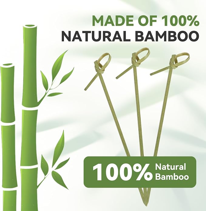 200PCS Cocktail Picks Bamboo Skewers - Image 5