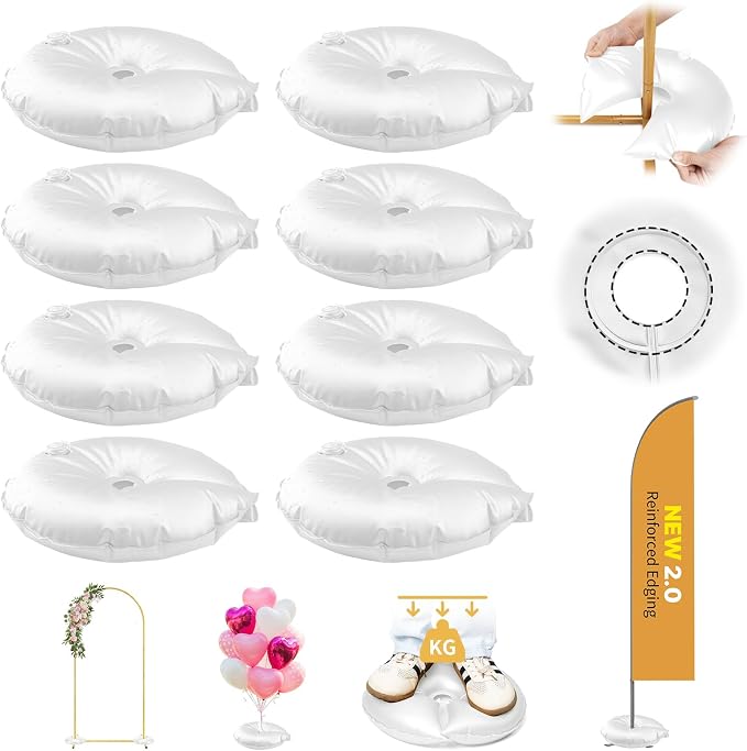 8 Pcs Water Weight Bags for Balloon Column Stand and Balloon Arch | Balloon by sansaieco