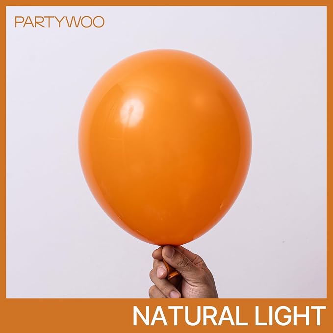 PartyWoo Burnt Orange Balloons 50pcs Terracotta Fall Color 12 Inch | Balloons - Image 3